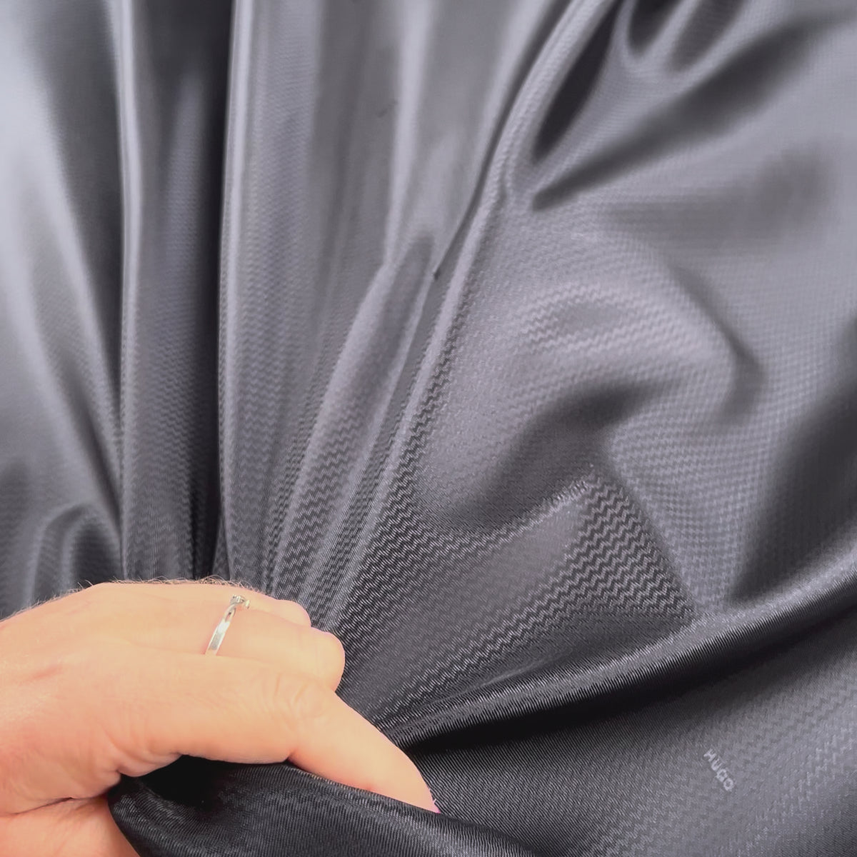 You Go Boss Ex Designer Navy Viscose Lining Fabric Video