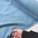 10oz Washed Denim Archie Cotton Blue Sky Plain Woven Jean Trouser Fabric Vid