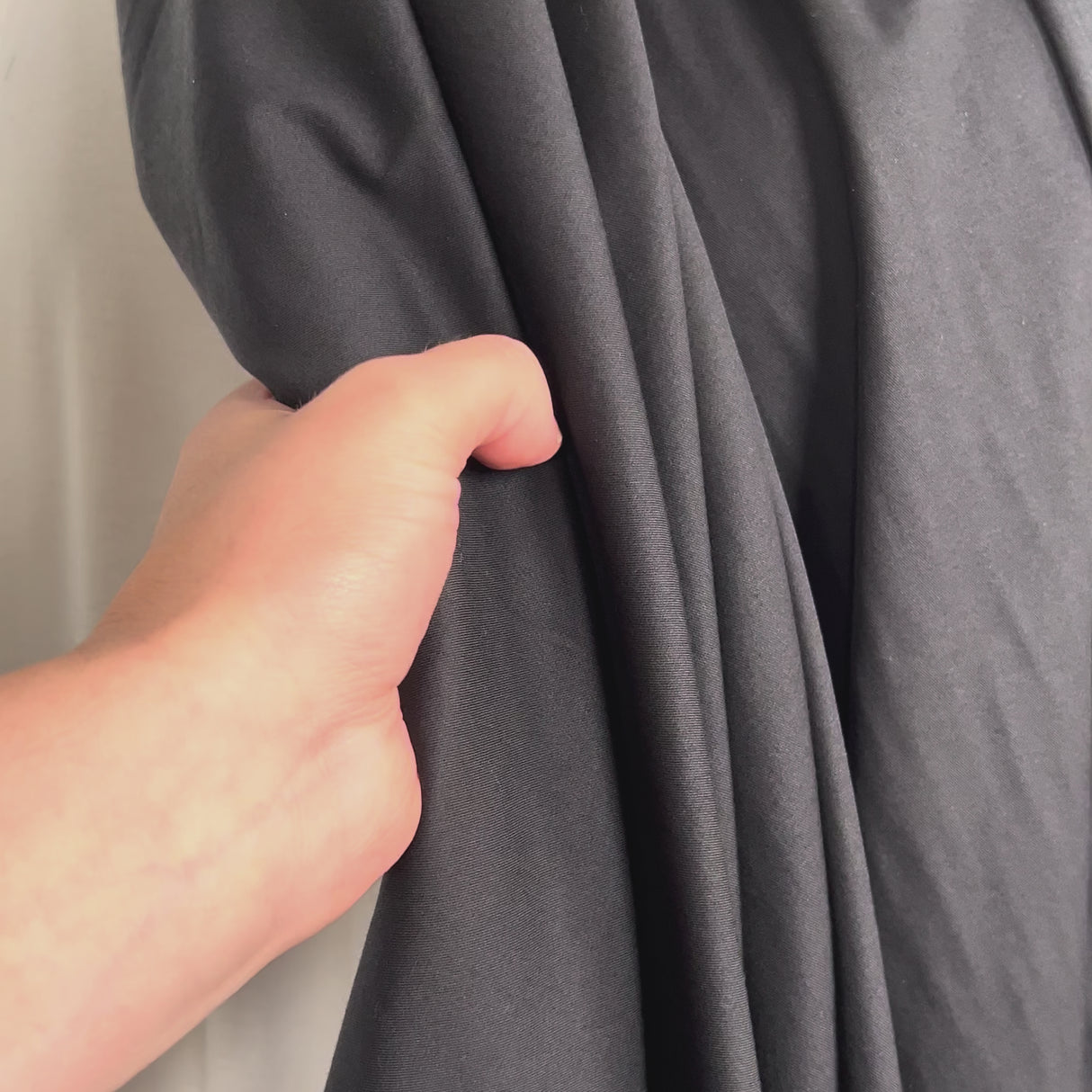Calling All Stretch Black Viscose Elastane Suiting Fabric Video