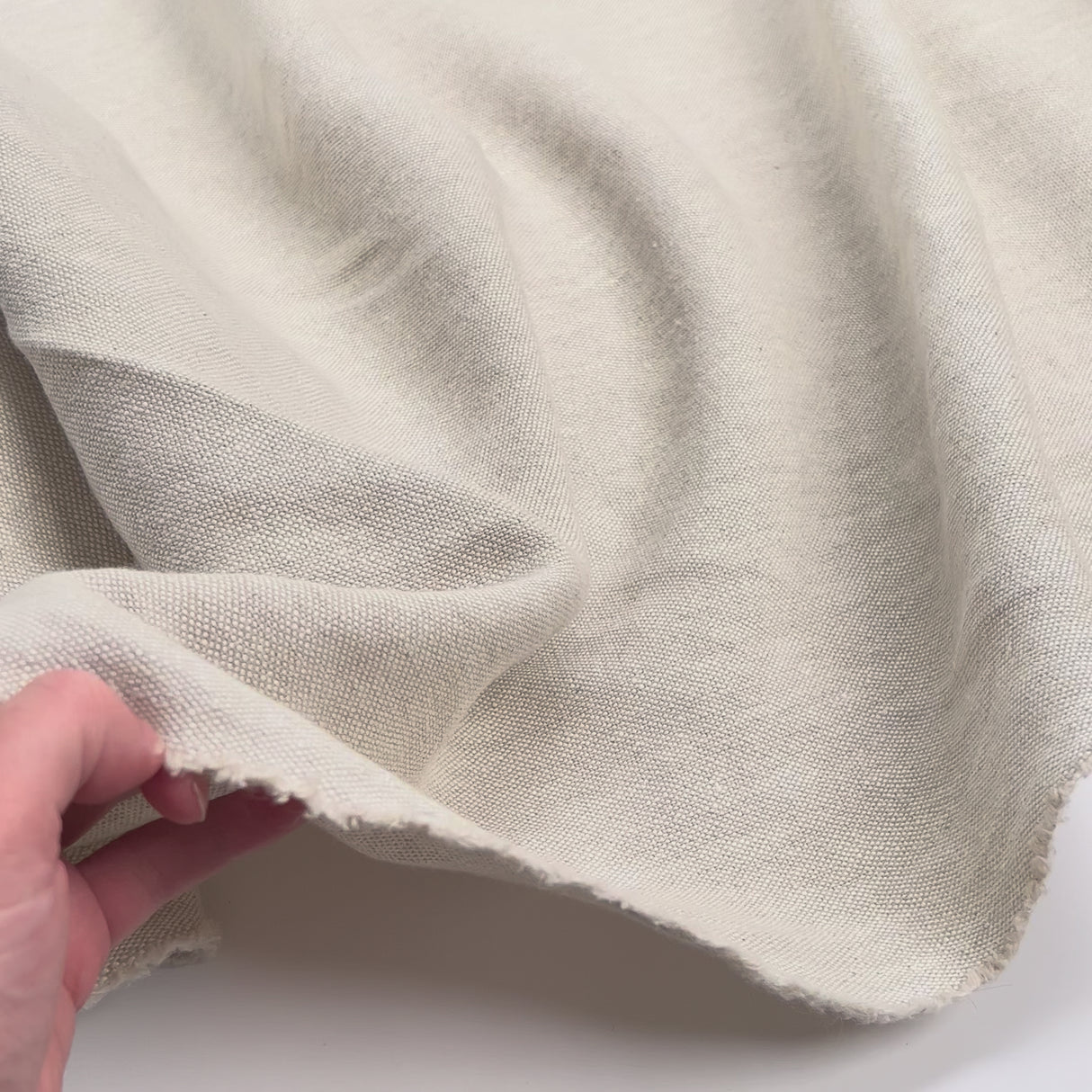 Give Over Italian Plain Heavy Linen Hessian Fabric Video