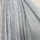 Confetti Tweed Aqua Blue Poly Cotton Metallic Jersey Fabric Video