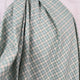 Umbrian Hills Cotton Italian Green Small Check Shirting Fabric Video