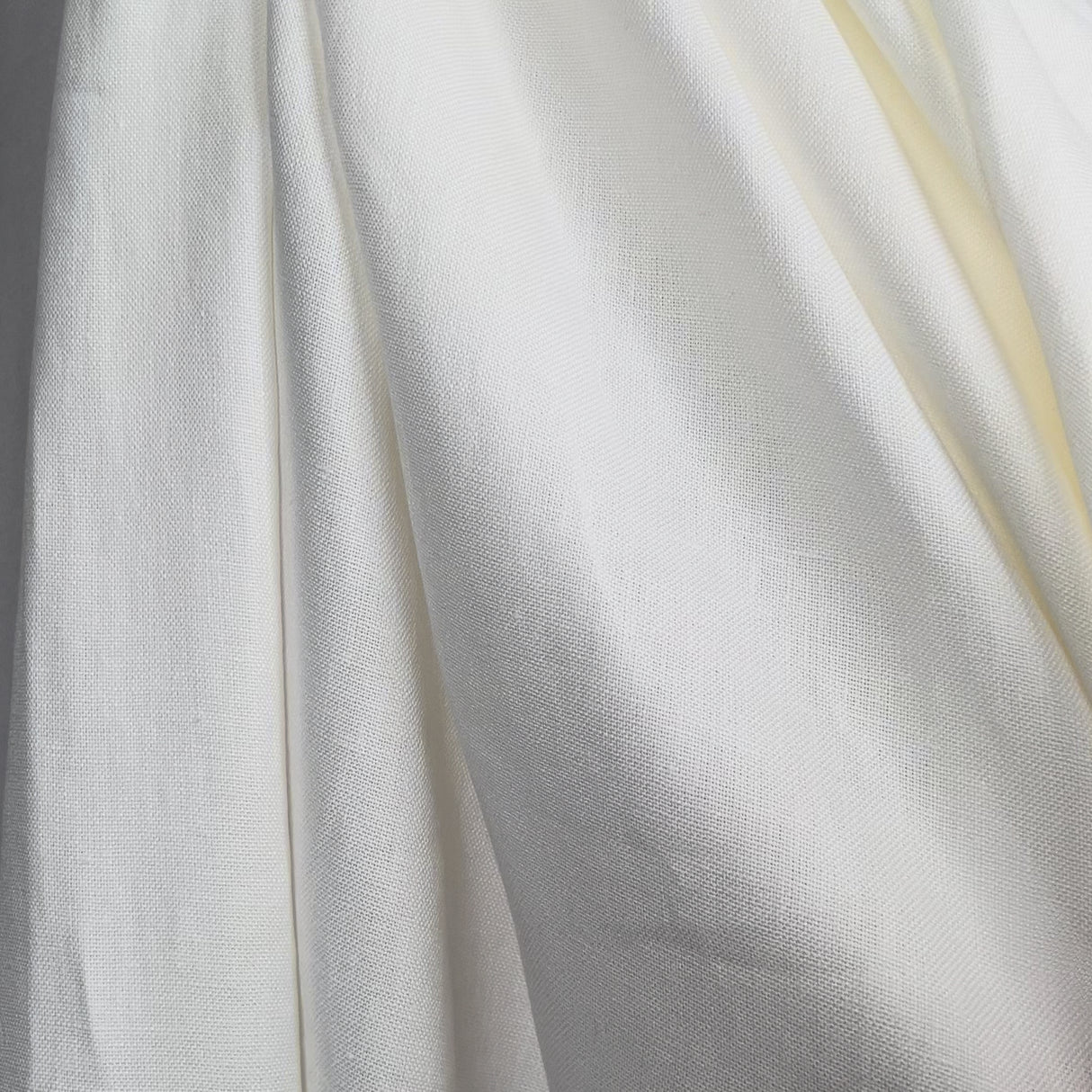 Italian Linen Puro Plain White Dress Fabric Video