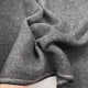 Silent Patient Wool Polyester Mix Black Grey Herringbone Woven Coating Fabric Vid