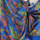 Silk Panel Genevieve Blue Ex Designer Italian Fabric Video