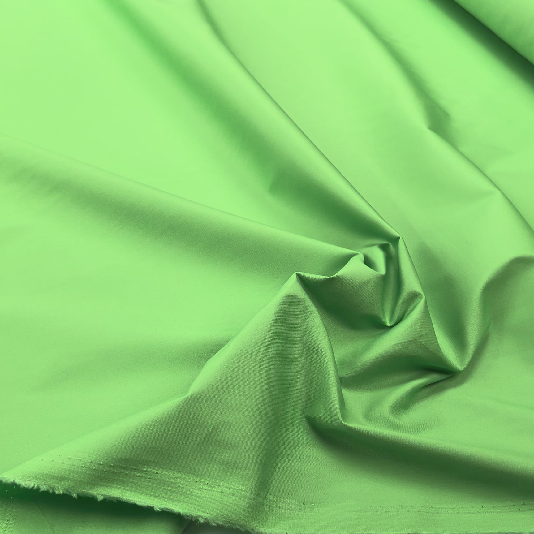 Cotton Unito Green Plain Woven Italian Fabric Video