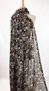 Printed - Black Chiffon