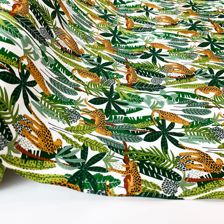 Poplin Print - Jungle Leopard