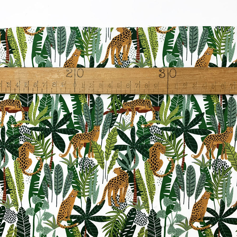 Poplin Print - Jungle Leopard