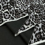 Printed Ponte - Leopard - Grey