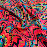 Printed Voile - Tripping - Red