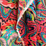 Printed Voile - Tripping - Red