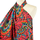 Printed Voile - Tripping - Red