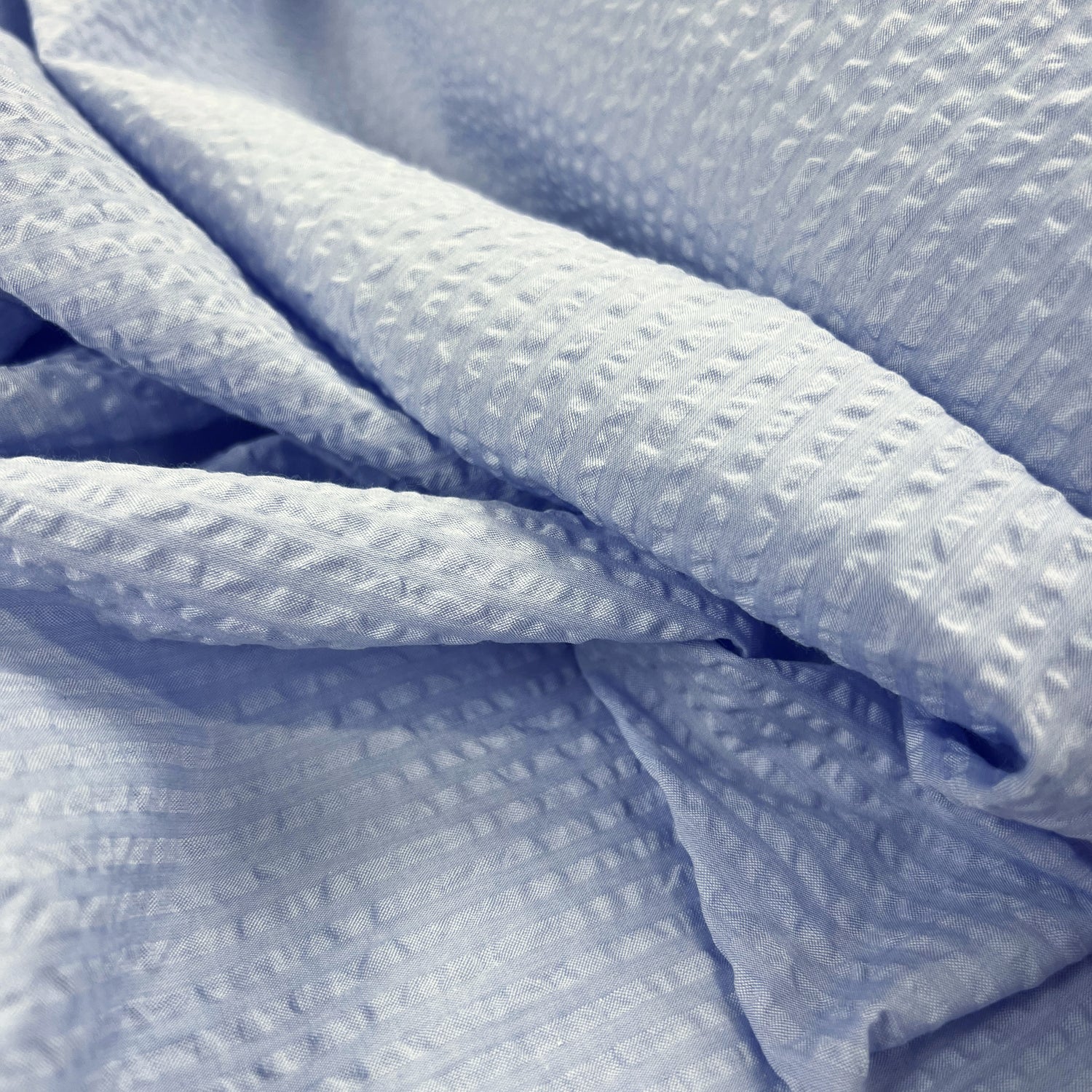 Proper Seersucker - Pale Blue