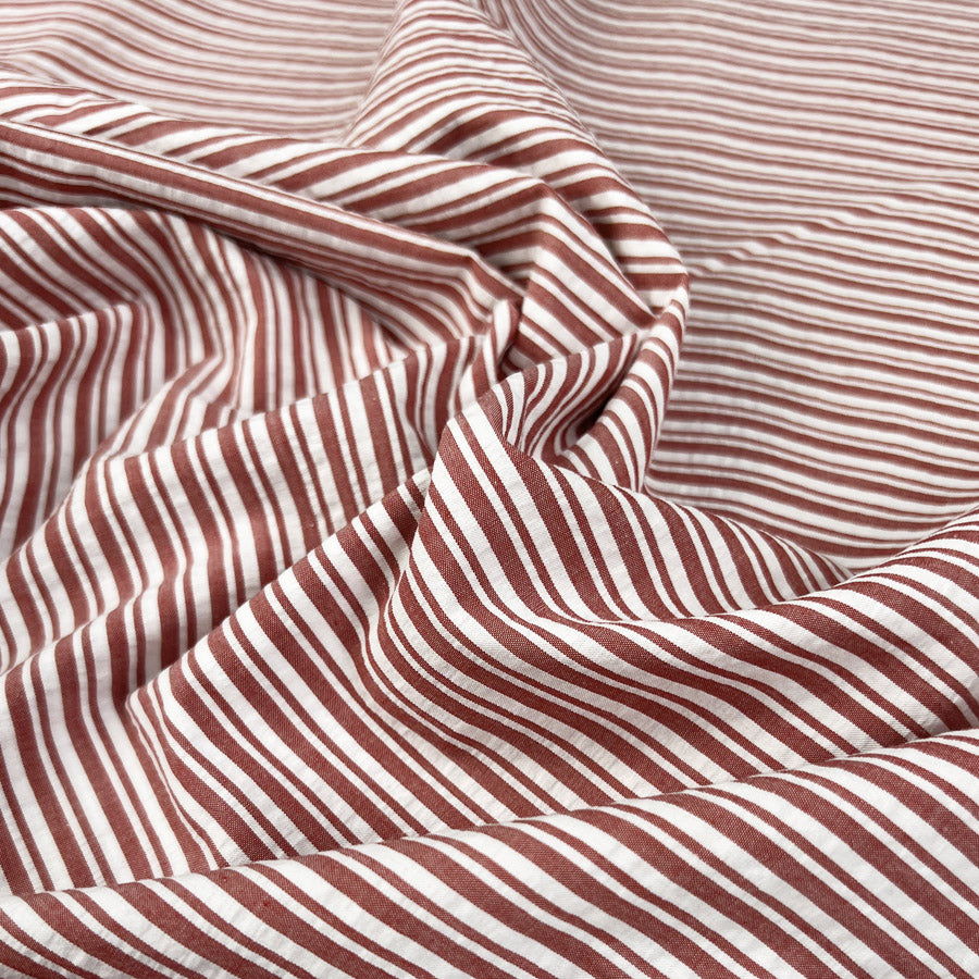 Proper Seersucker - Red Stripe