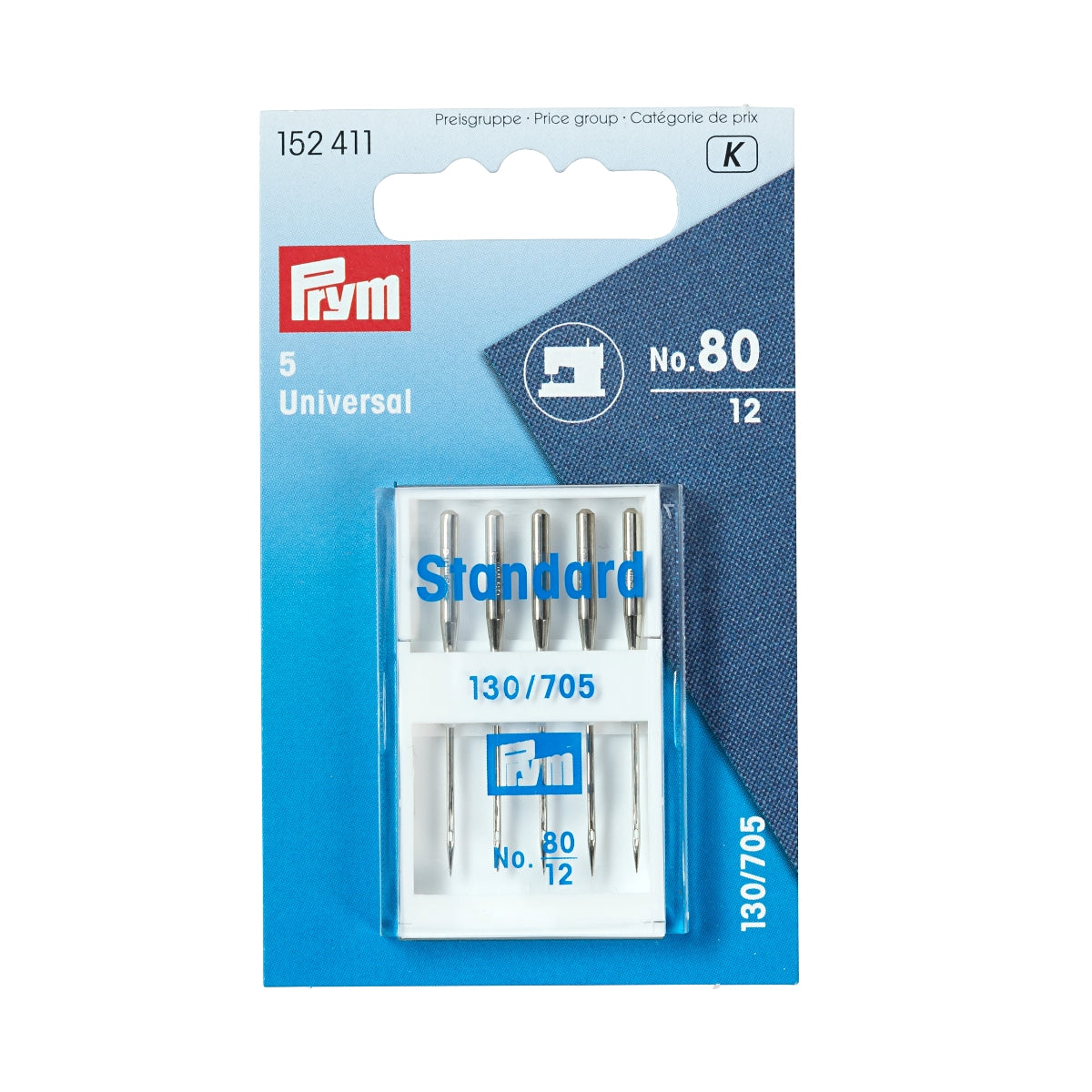 Prym - Universal Sewing Machine Needles (No. 80/12)