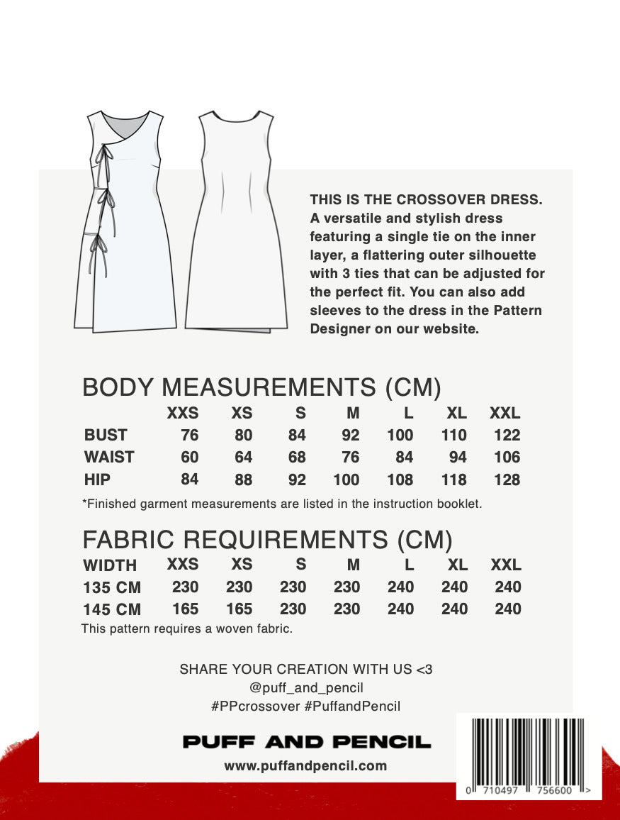 Puff & Pencil - Crossover Dress Pattern