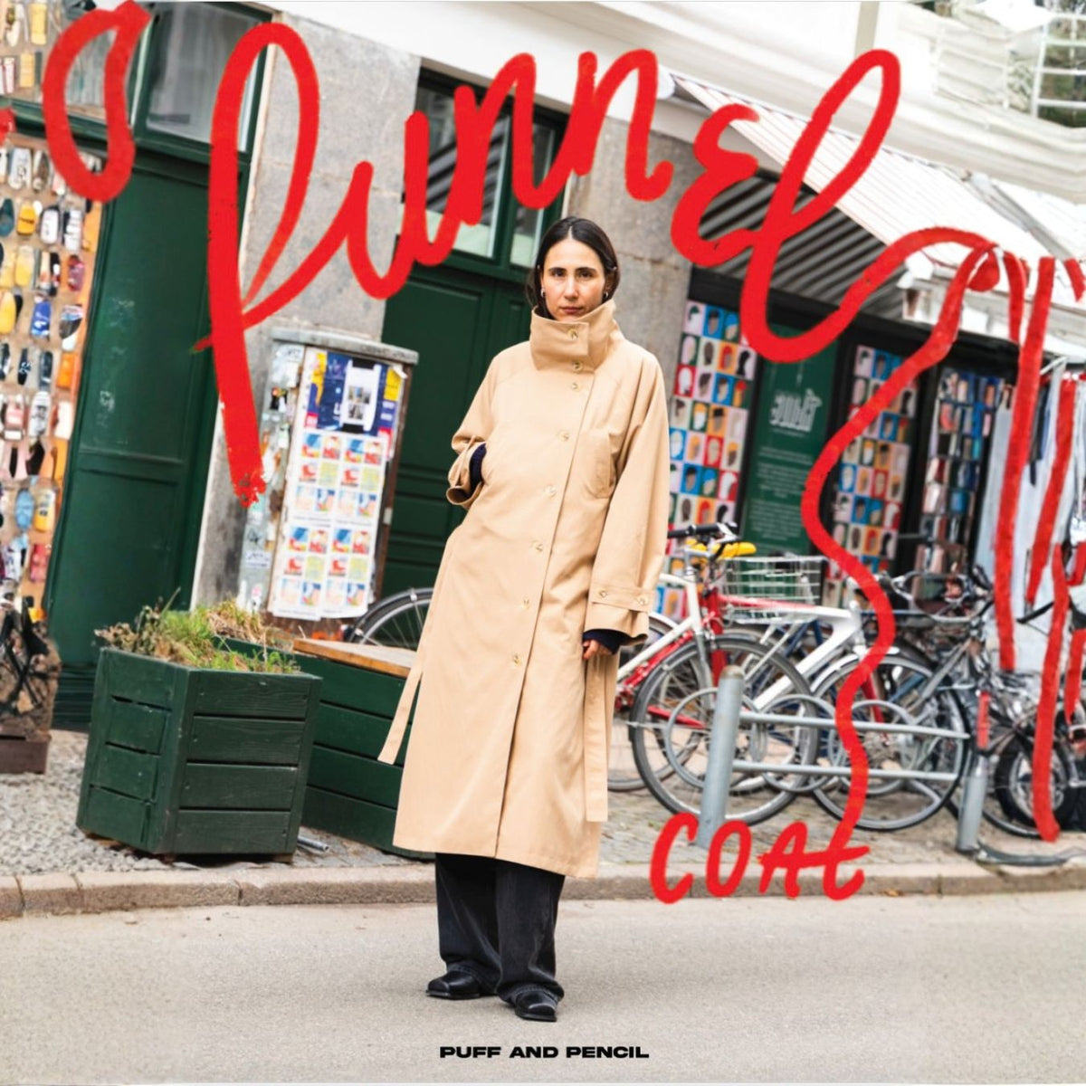 puff pencil funnel coat