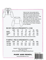 Puff & Pencil - Tie Blouse, Lantern Sleeve & Peggy Collar Pattern