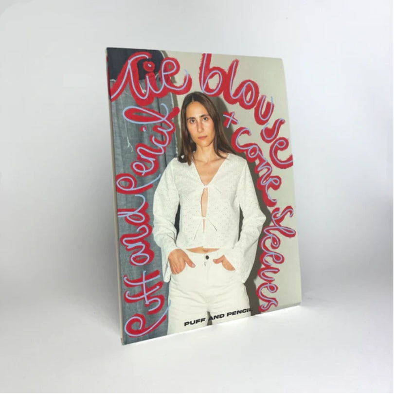 Puff & Pencil - Tie Blouse x Cone Sleeves Pattern