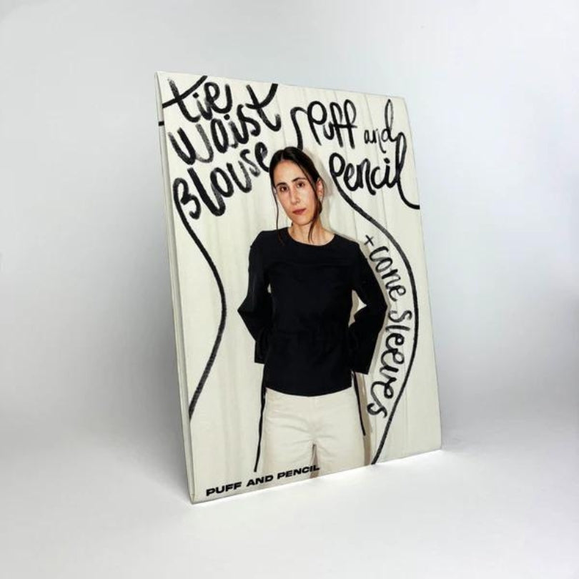 Puff & Pencil - Tie Waist Blouse x Cone Sleeve Pattern