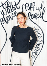 Puff & Pencil - Tie Waist Blouse x Cone Sleeve Pattern