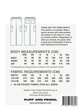 Puff & Pencil - Versa Pants Sewing Pattern