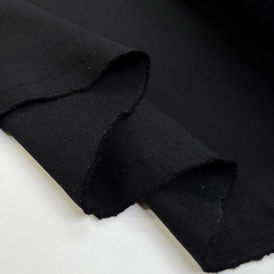 Punto Milano Black Viscose Elastane Rib Stretch Knit Trouser Fabric Fold D61Fa96D 42C9 4Be1 Bea2 F89Abb263Aeb