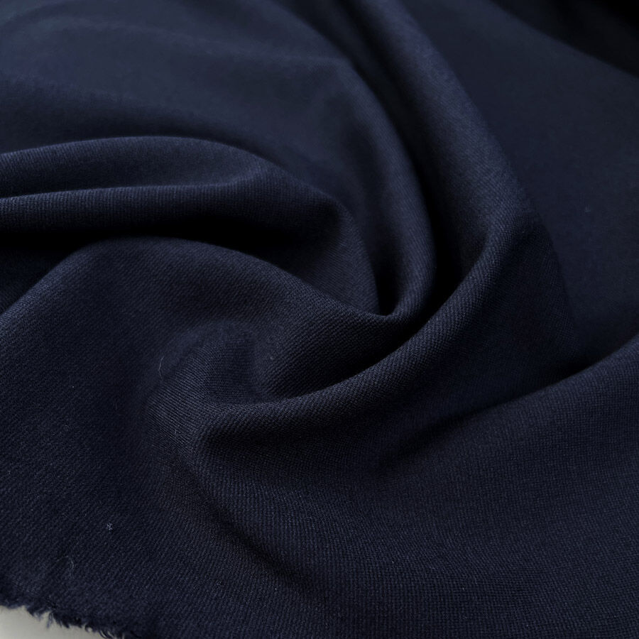 Italian Viscose Elastane Fabric | Punto Milano - Navy – Croft Mill