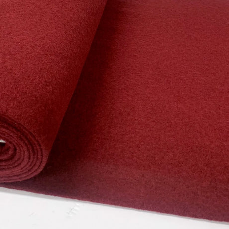 Pure Luxuary Boiled Wool Wine Wool Fabric R
