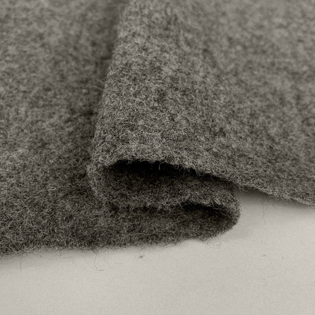 Pure Luxury Boiled Wool Metal Grey Fold