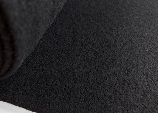 Pure Luxury Boiled Wool Dress Fabric Black Roll