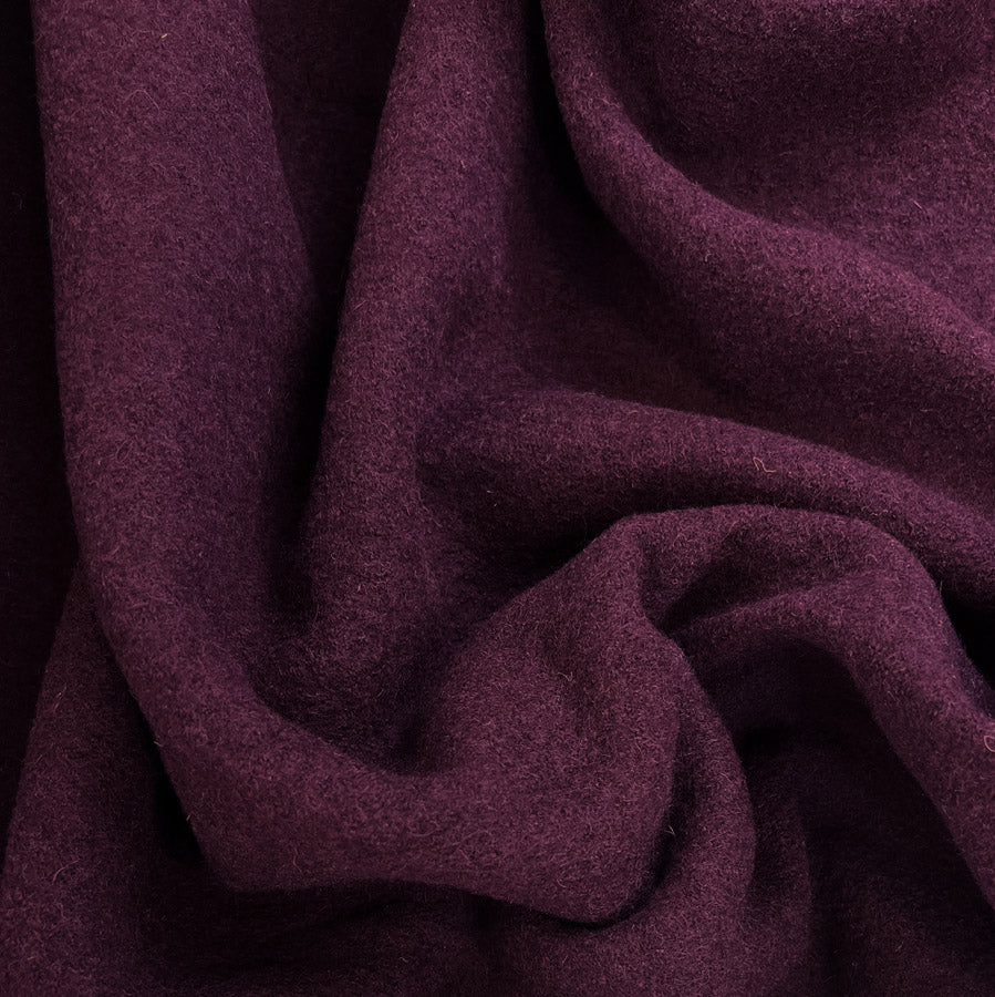 Pure Luxury - Boiled Wool - Plum