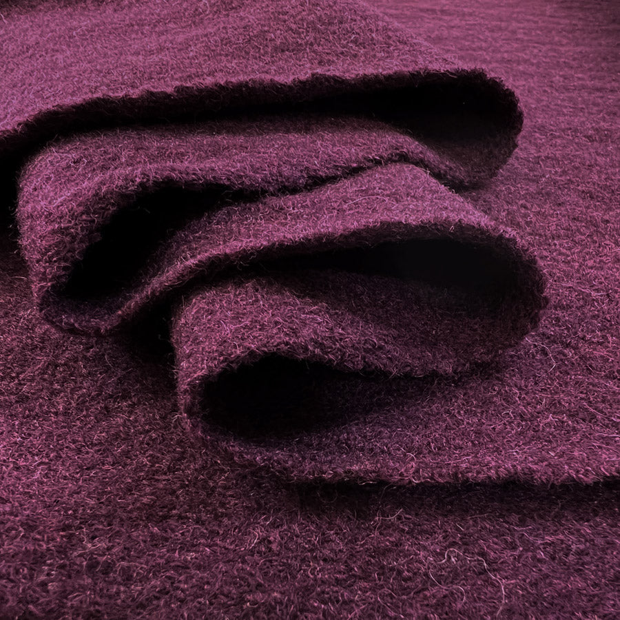 Pure Luxury - Boiled Wool - Plum