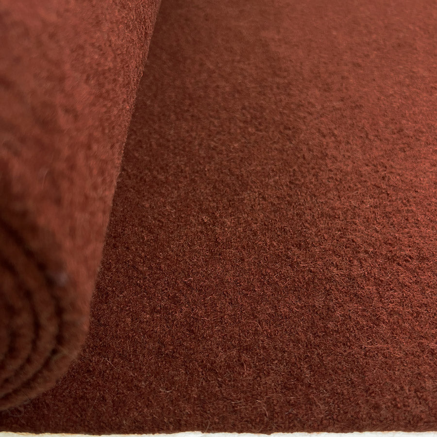 Remnant - Pure Luxury - Boiled Wool - Hot Rust (1.22m)