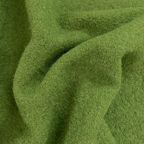Pure Luxury Boiled Wool Fabric Vivid Green