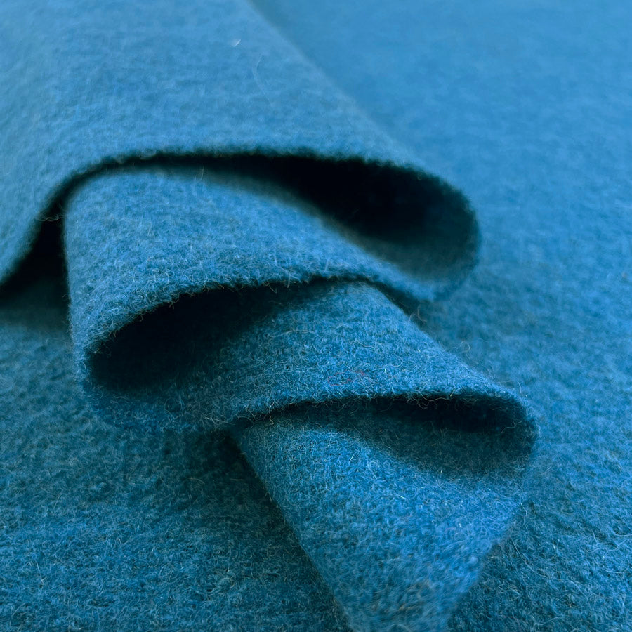 Remnant - Pure Luxury - Boiled Wool - Sky (1.12m)