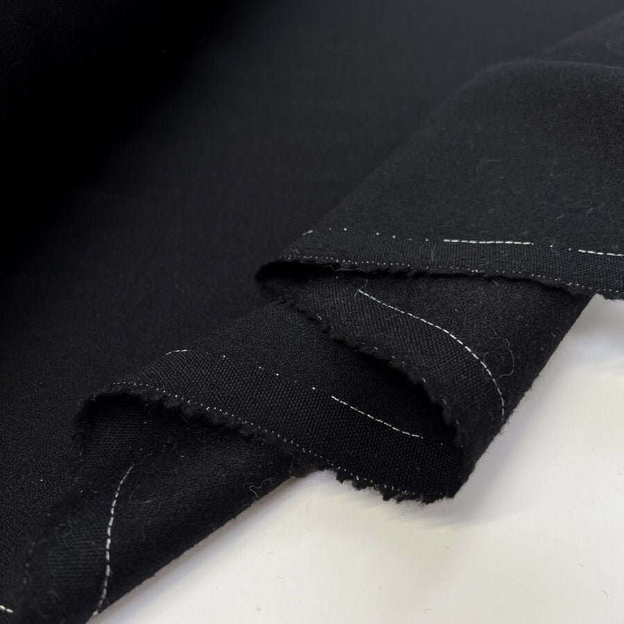 Pure Wool Crepe - Black