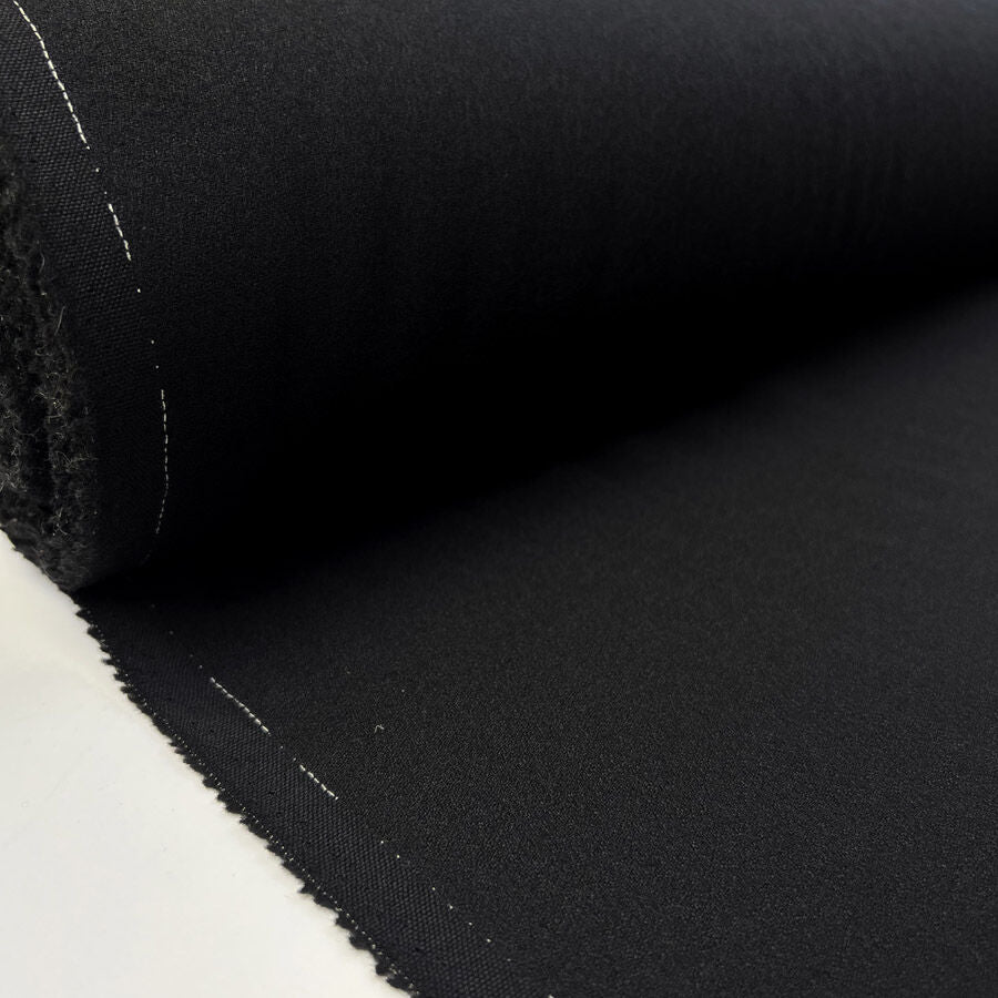 Pure Wool Crepe - Black