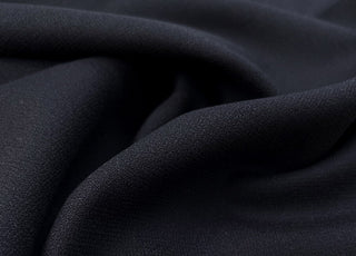 Pure Wool Crepe Navy Blue Woven Dress Fabric