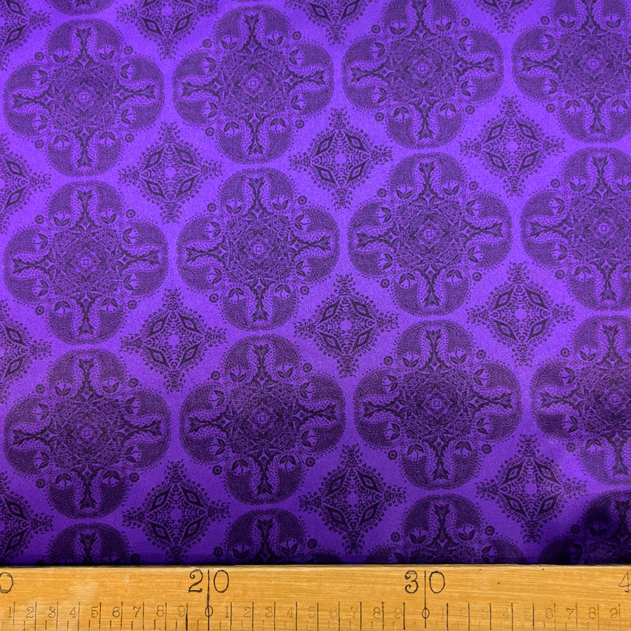 Remnant - Printed Satin Lining - Pedro (1m)