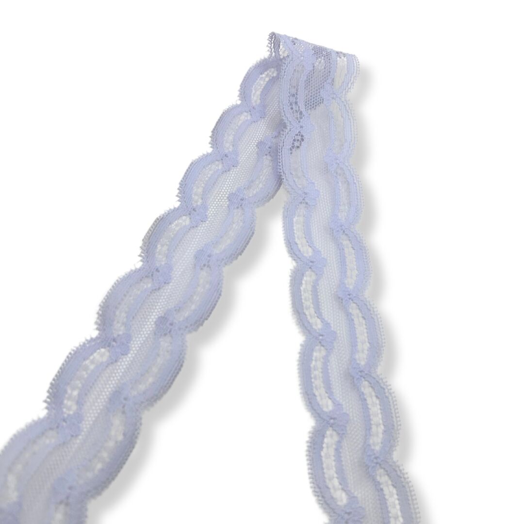 Polyester Flat Lace Trim - Emily - Lilac