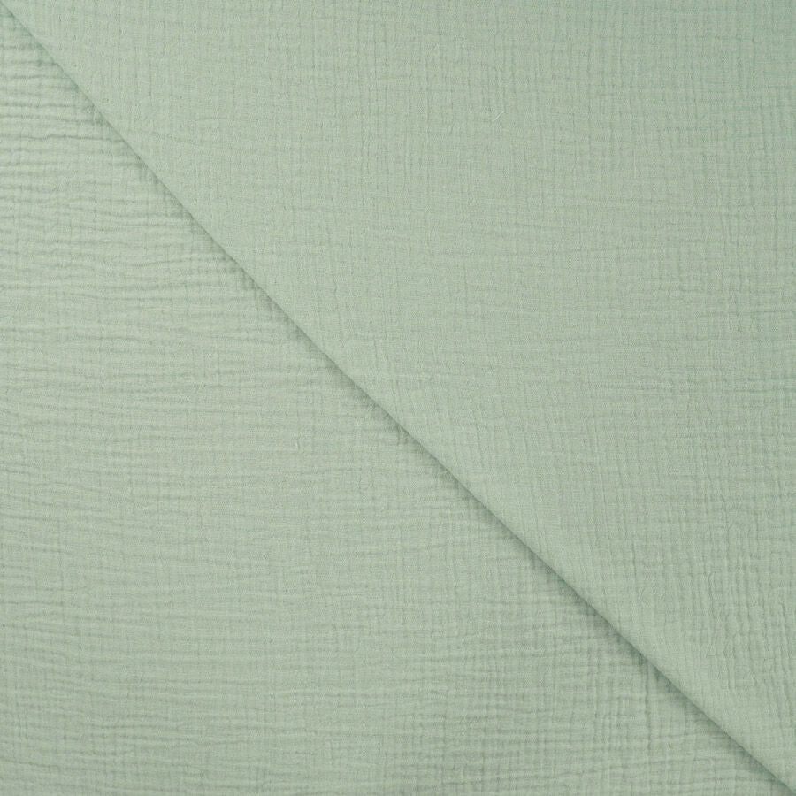 Qjutie 100% Cotton Bambino Muslin Fabric Mint Kc8191 220 Fold