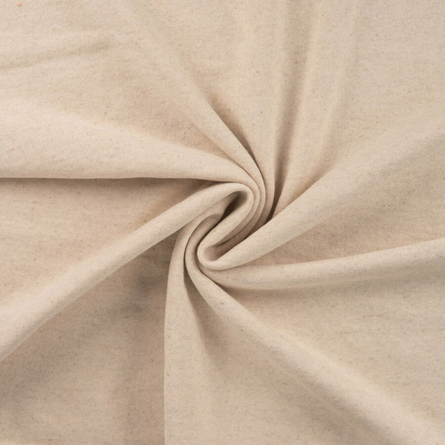 Qjutie 3 Thread Cotton Linen Mix Fleece Fabric Ecru Q11686 510 Twist