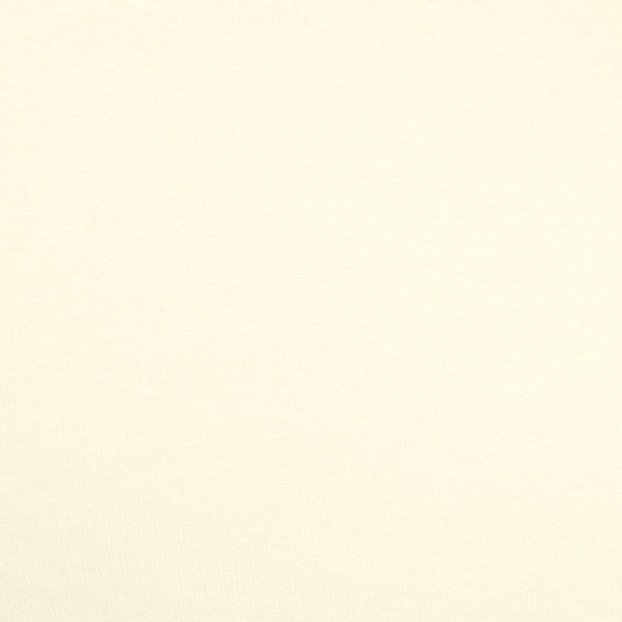 Remnant - Qjutie - Plain Cotton Jersey - Ecru (0.75m)