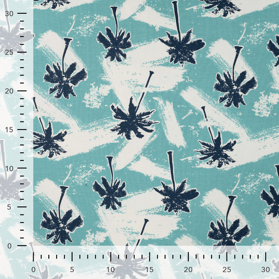 Qjutie - French Terry - Palms