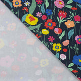 Qjutie - French Terry - Colourful Flowers