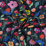 Qjutie - French Terry - Colourful Flowers