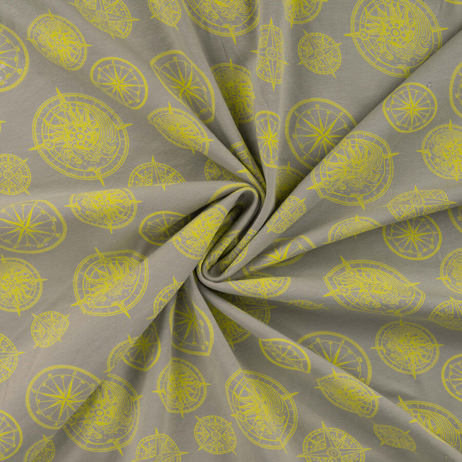 Qjutie - Cotton Jersey - Compass