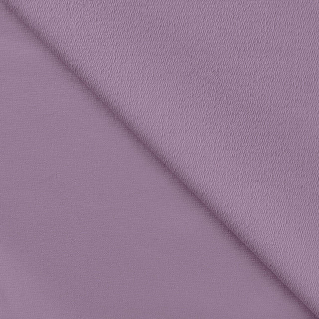 Qjutie Cotton Elastane Purple French Terry Fabric Lilac Rs0196 430 Fold